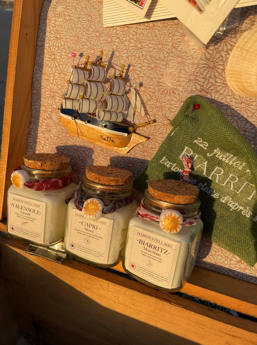 Les Bougies "Bouteille à la Mer" - Maison Stellaire
