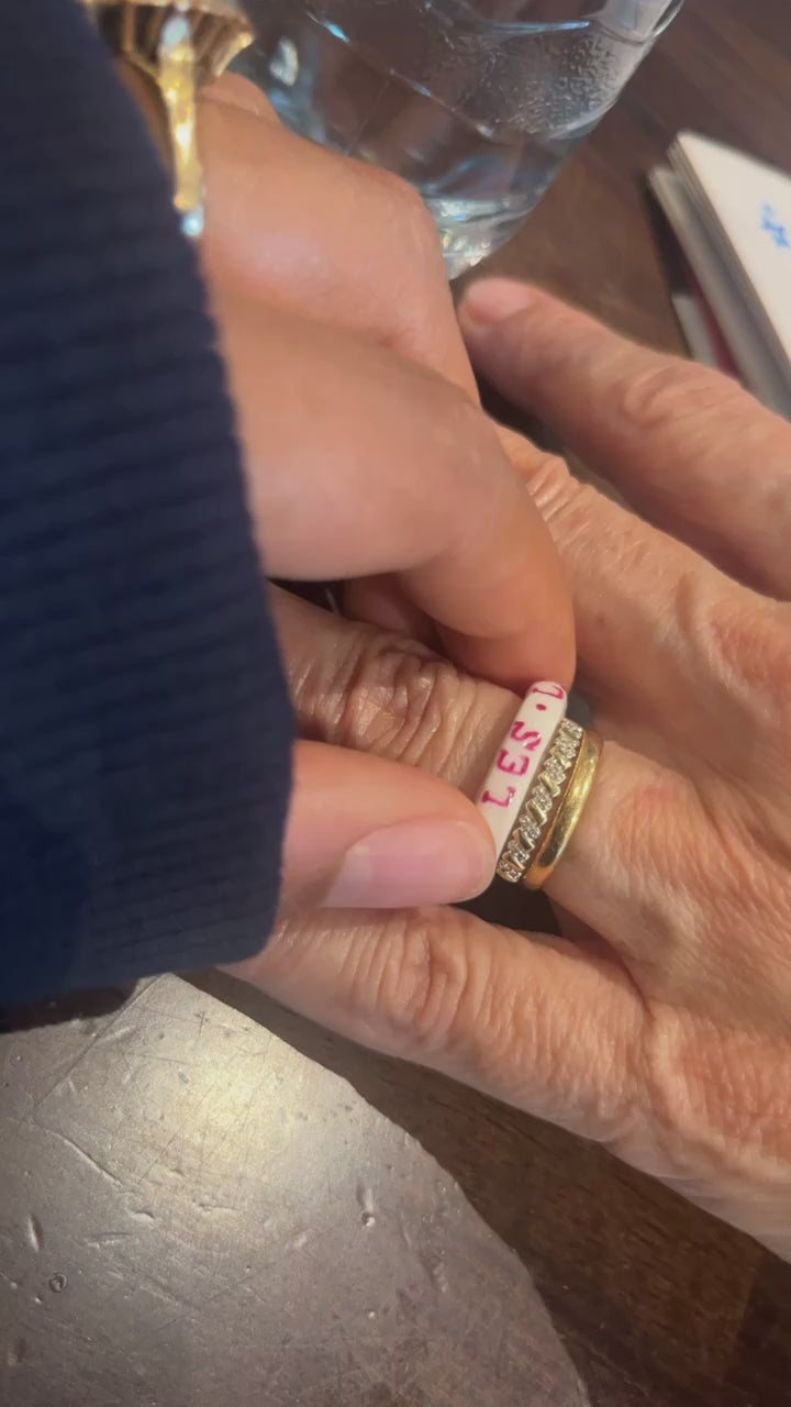 La Bague Manuscrite "Les Liens Du Coeur"