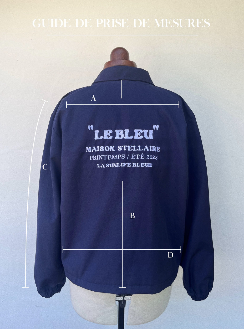 La Veste Sur Mesure « Le Bleu » - Maison Stellaire 